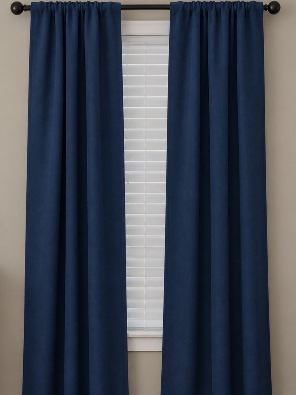 Navy Blackout Curtain Panels - Set of 2
